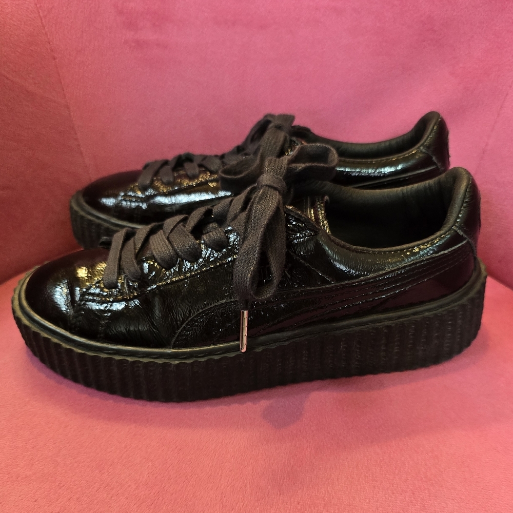 FENTY/PUMA Black Sneakers SZ 7.5 - Picture 8 of 14